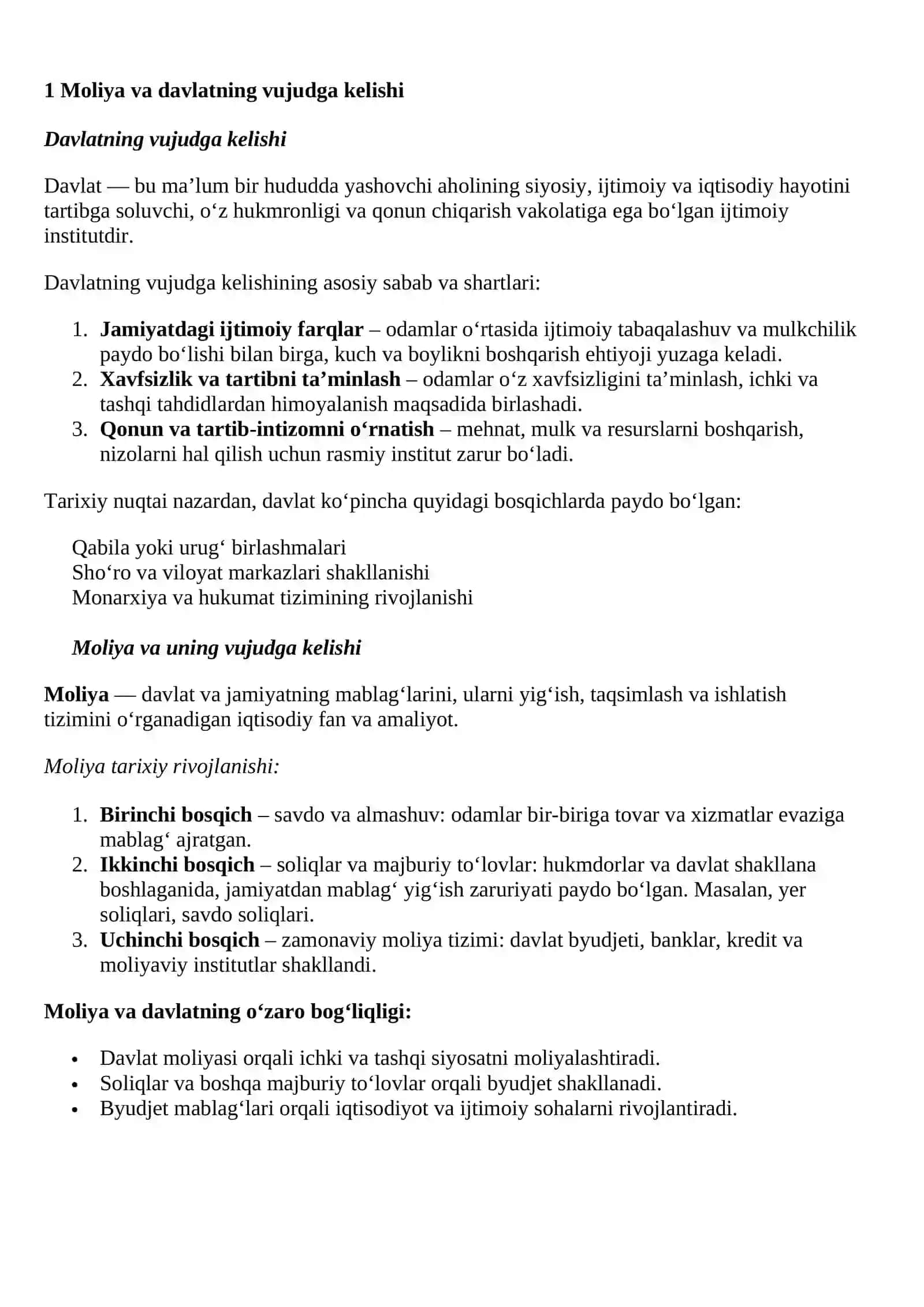 Moliyaning mohiyati va funksiyalari 2
