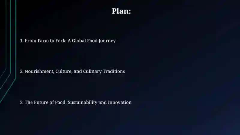 From Farm to Fork: A Global Food Journey 2