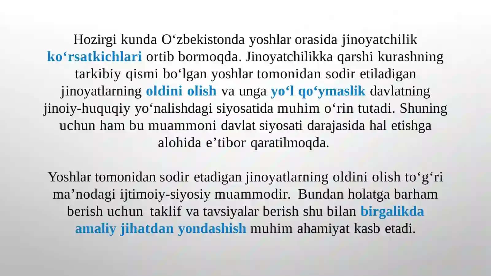 Yoshlar orasida jinoyatchilik ko‘rsatkichlari 2