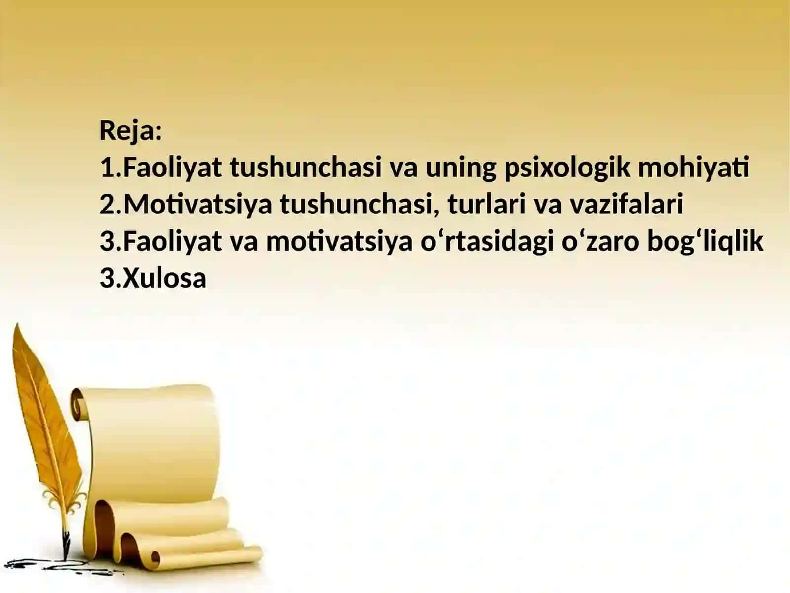 Faoliyat va mativatsiya umumiy psixalogiya 2