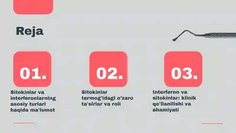 Sitokinlar,Interferon.Ularning tasnifi.Sitokin tarmogʻi 2