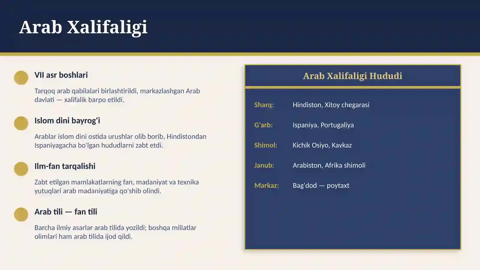 Arab Xalifaligi Davrida Tibbiyot Rivojlanishi 2