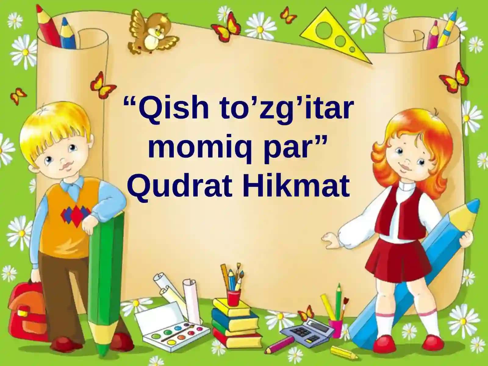 DARS TAQDIMOTI “Qishto’zg’itarmomiqpar” 2