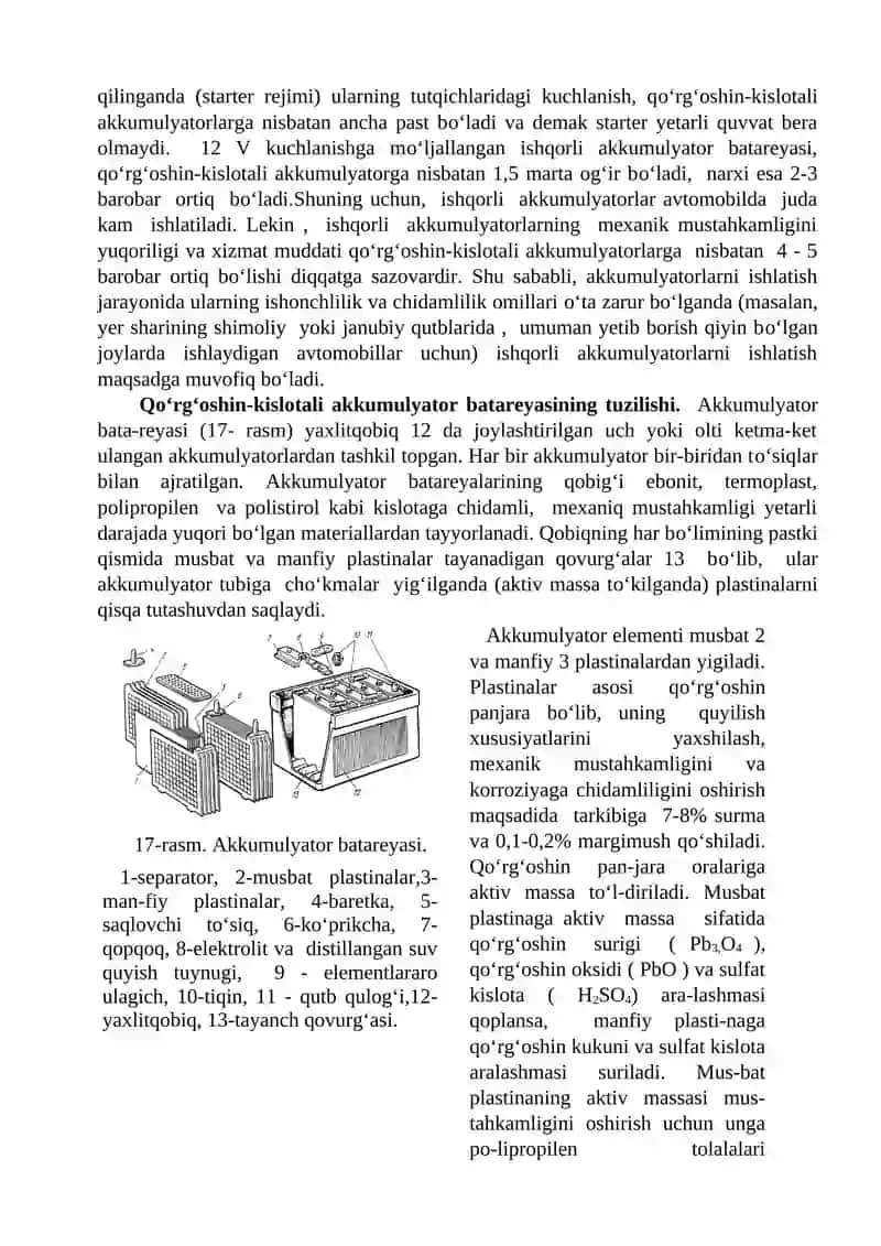 Akkumulyatorlar batareyasi 2