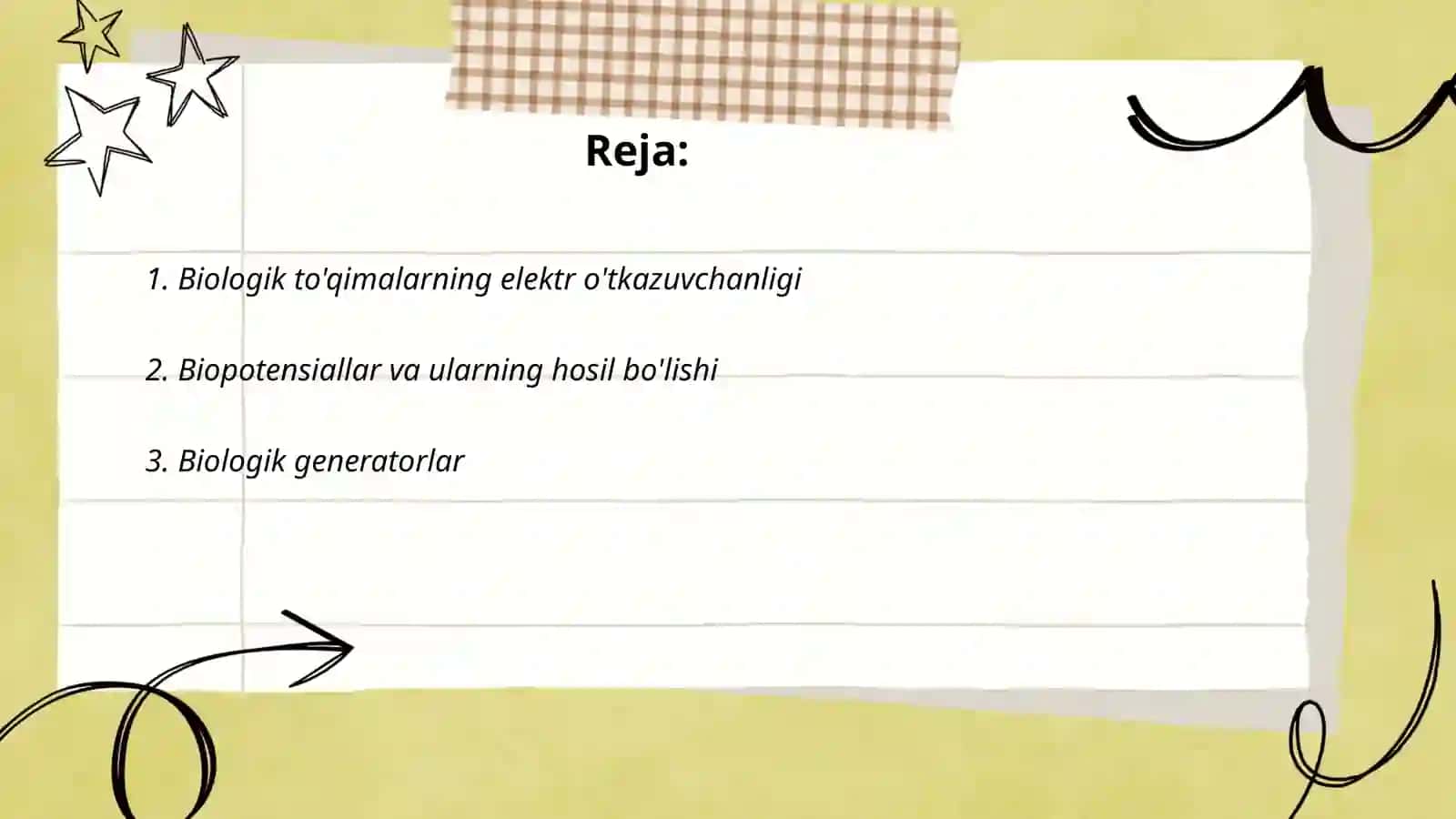 Biologik to‘qimalarni elektr xossalari 2