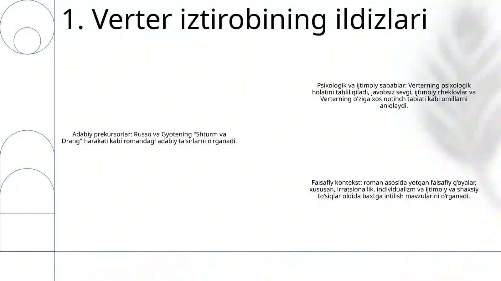 Yosh Verterning Iztiroblari Asarining Yechimi 2
