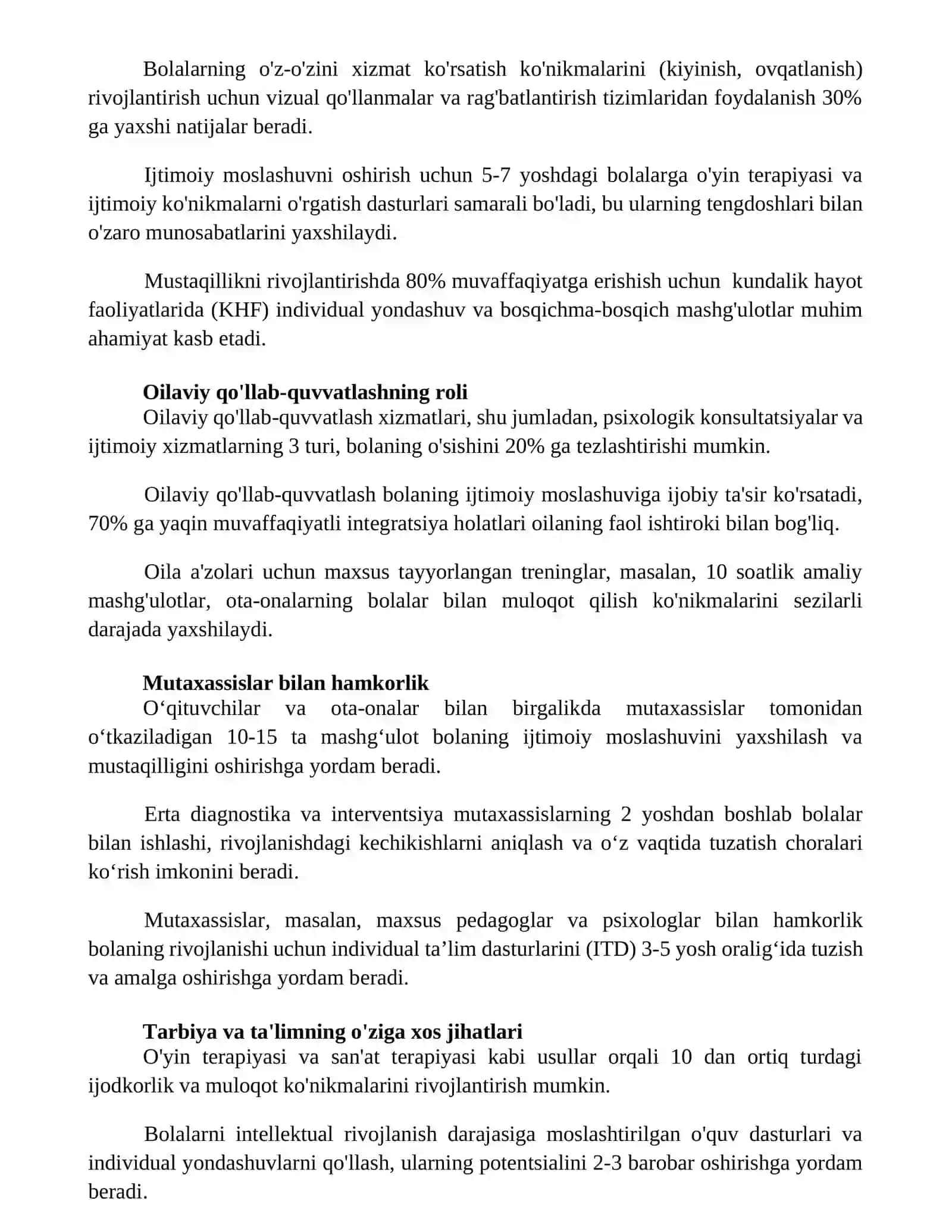 O'tish jarayonida aqliy nogiron bolalar 2