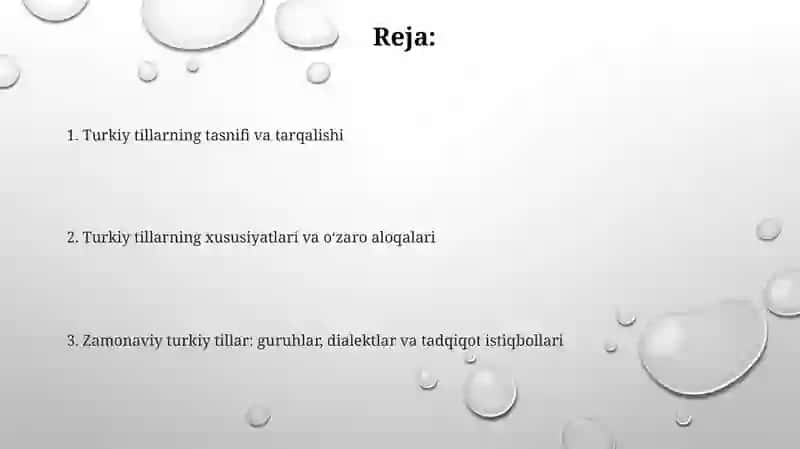 Turkiy tillar tasnifi 2