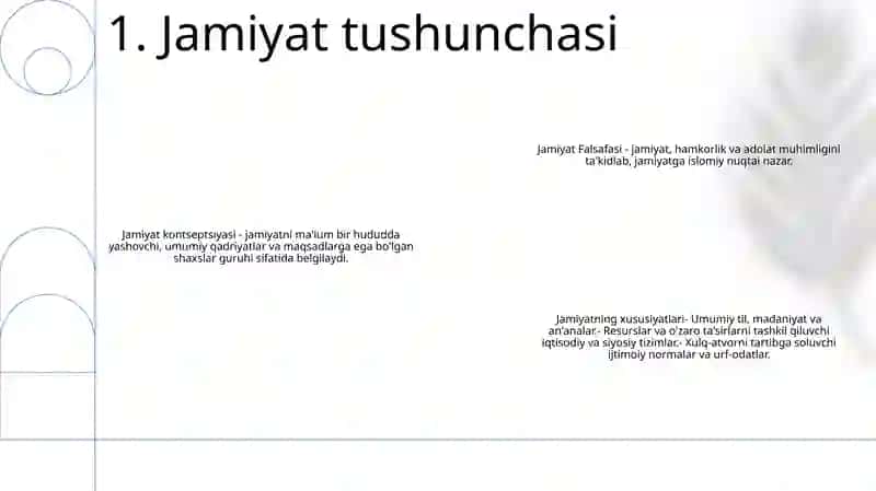 Jamiyat Falsafasi 2