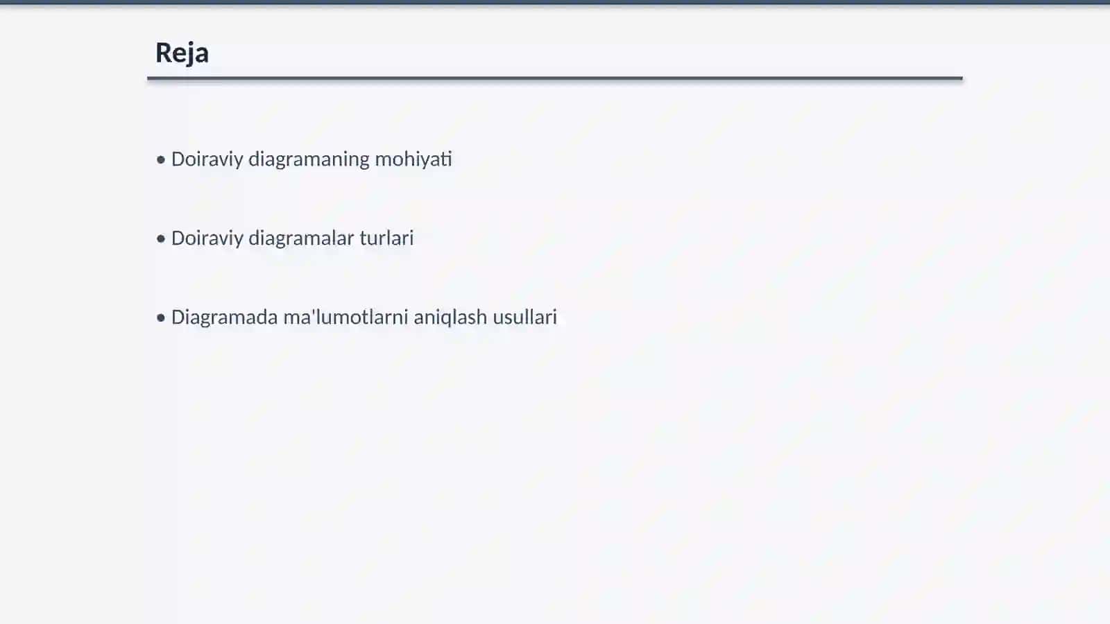 Doiraviy diagramada ma'lumotlarni aniqlash 2