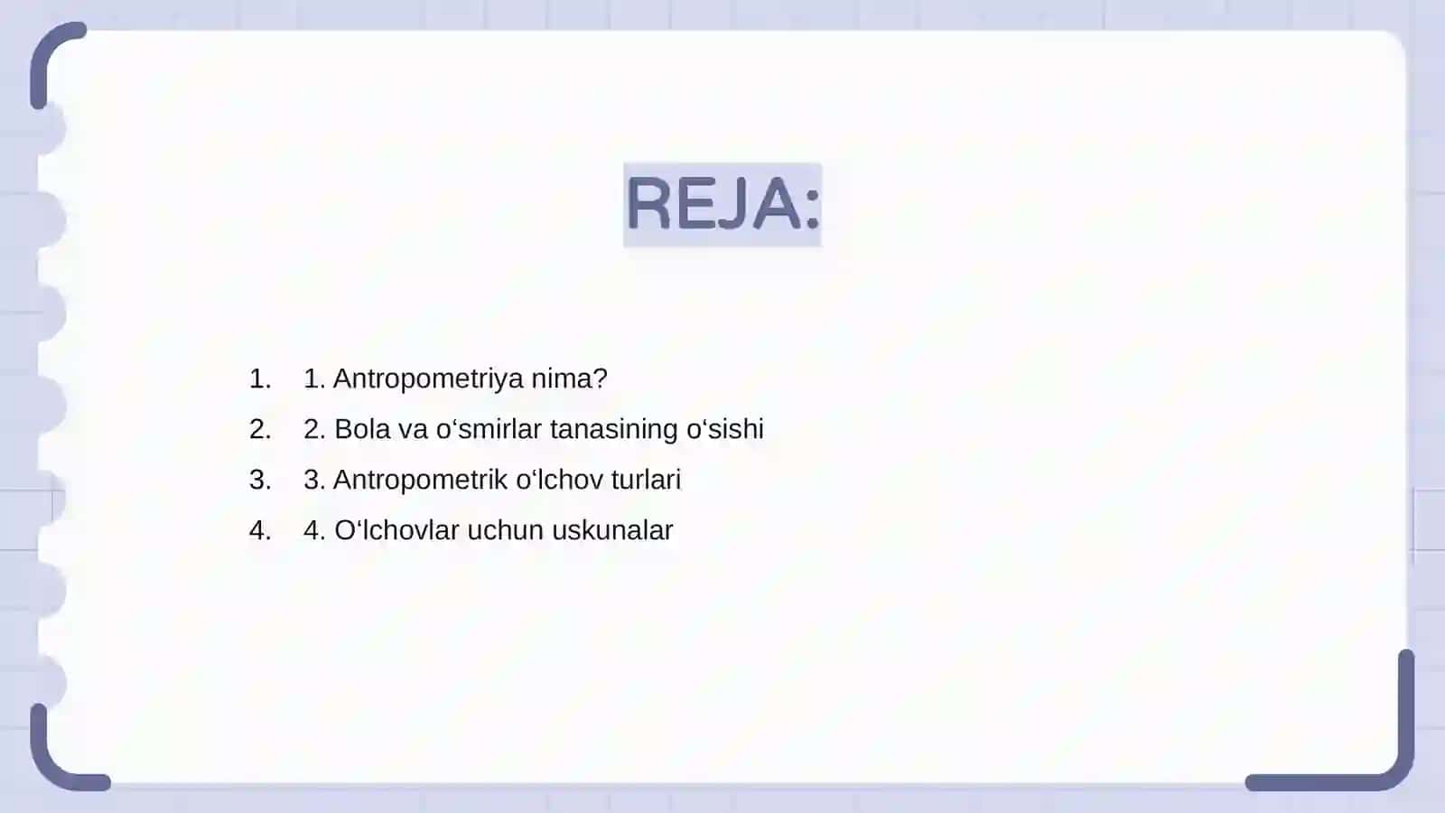 Bolalar va oʻsmirlarda antropometrik oʻlchovlar 2