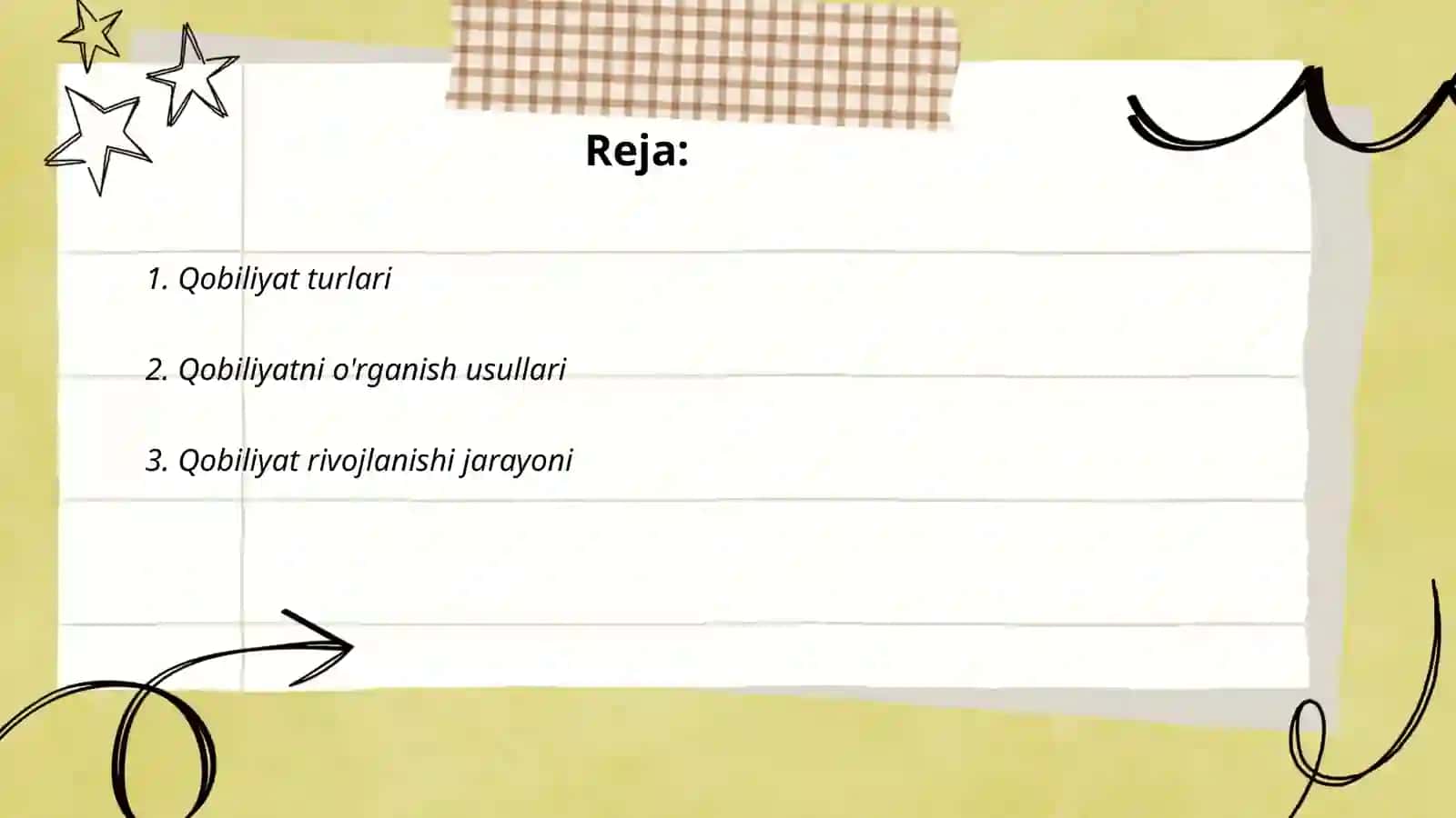 Qobiliyat va uning rivojlanishi 2