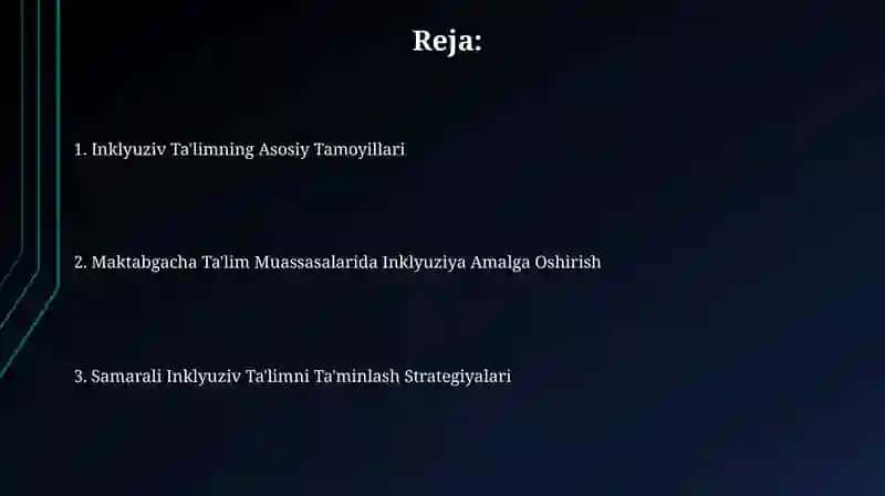Maktabgacha ta’limda inklyuziv ta’limni rivojlantirish 2
