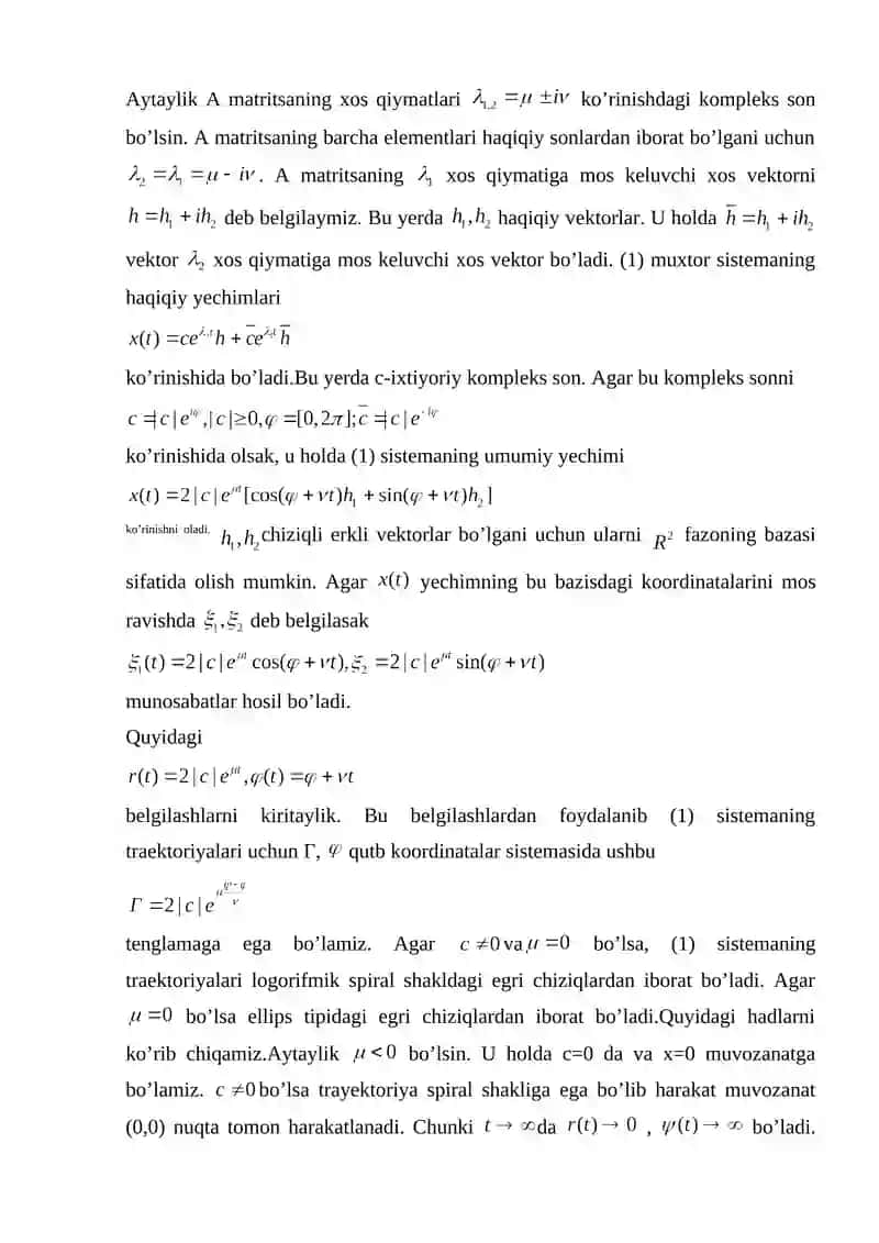 Muxtor sistemalar 2