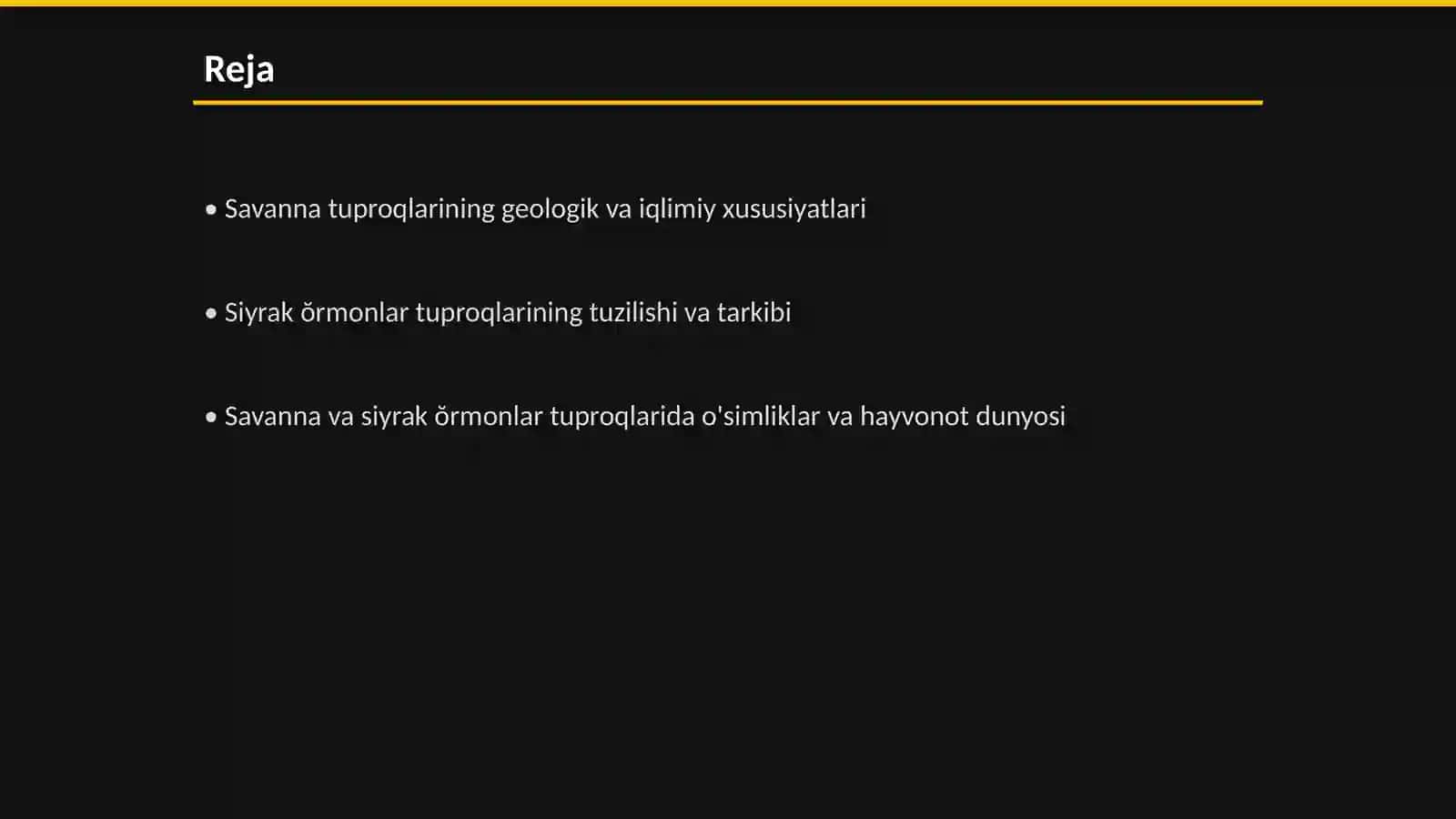 Savanna va siyrak ŏrmonlar tuproqlari 2