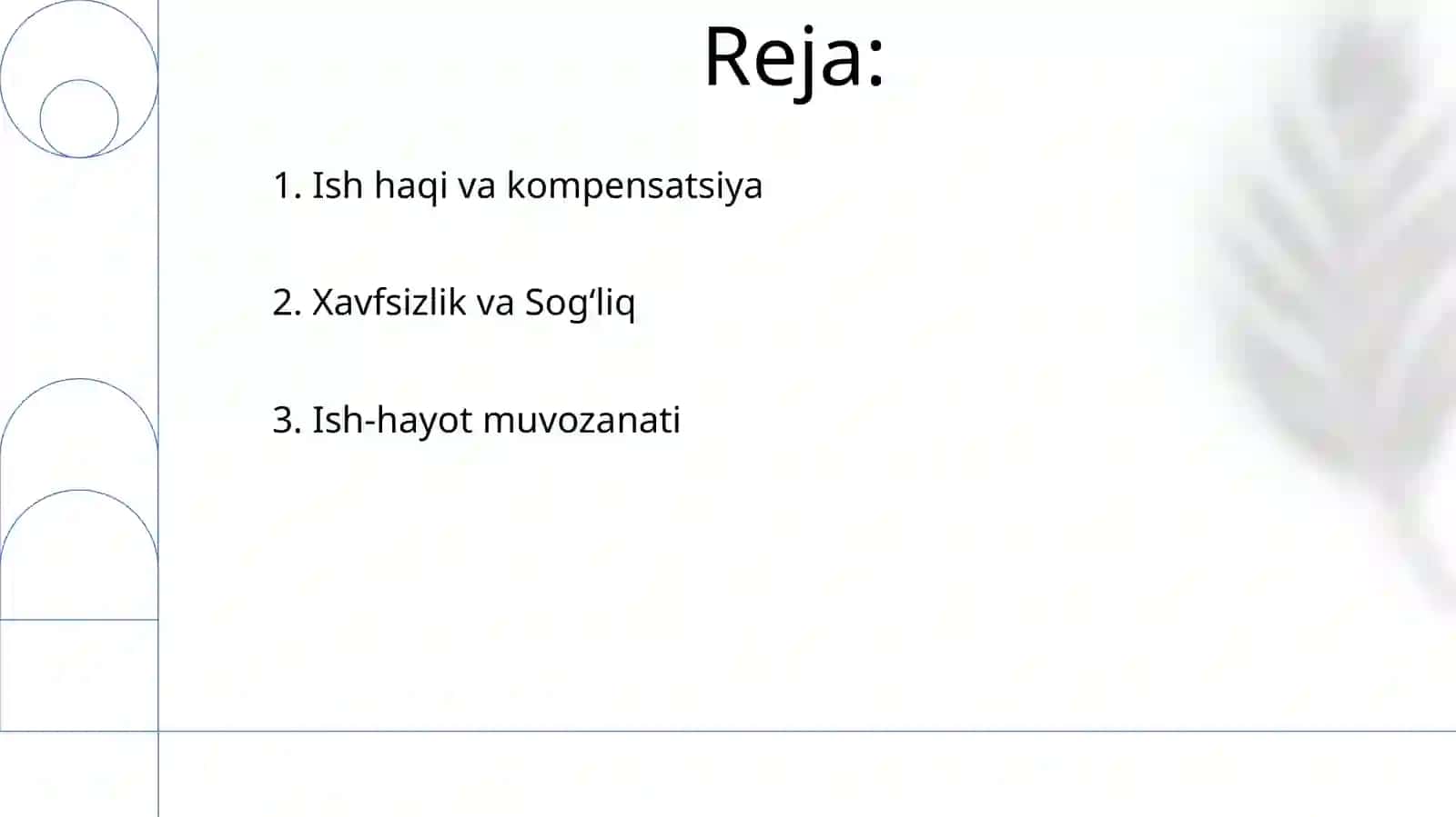Detallarning ishlash sharoitlari 2