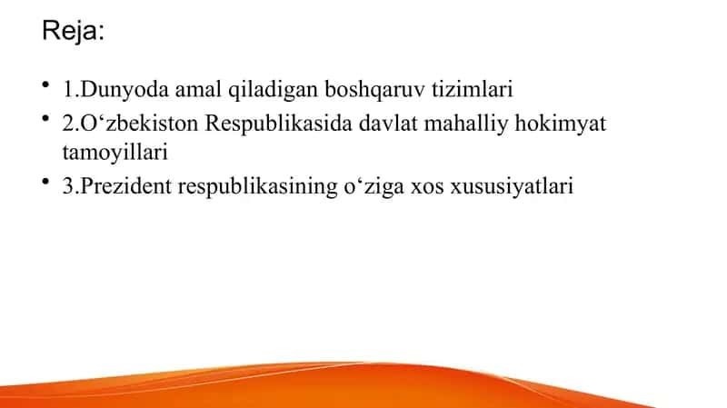 O‘zbekiston Respublikasi Davlat Boshqaruvi Usuli 2