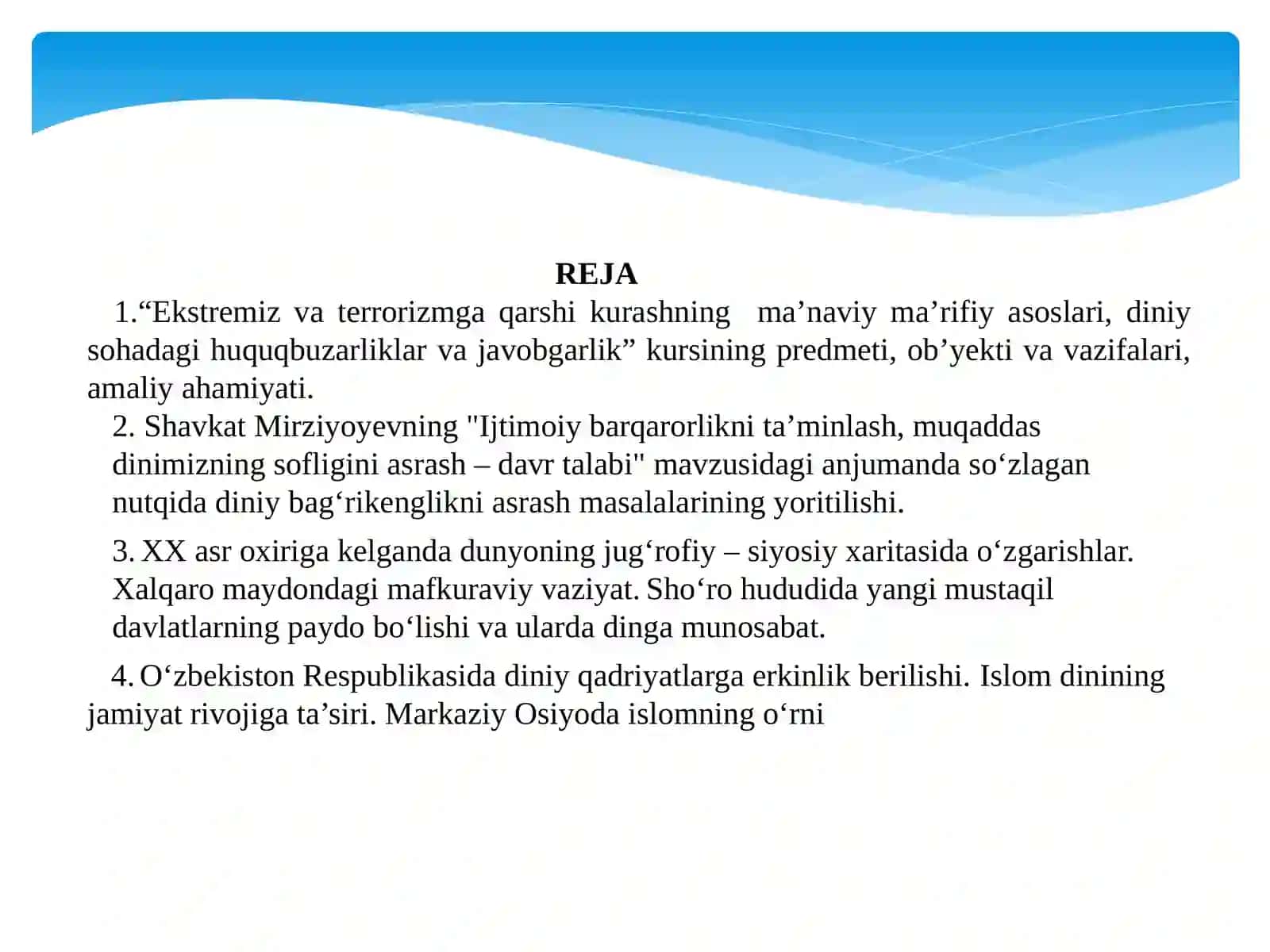 Ekstremizm va terrorizm kursi 2