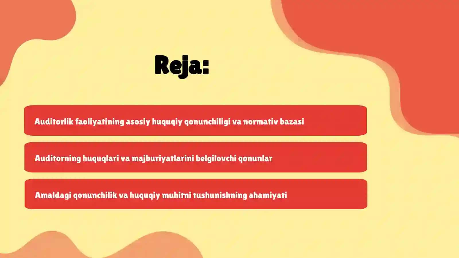 Auditorlik faoliyatining huquqiy asoslari 2