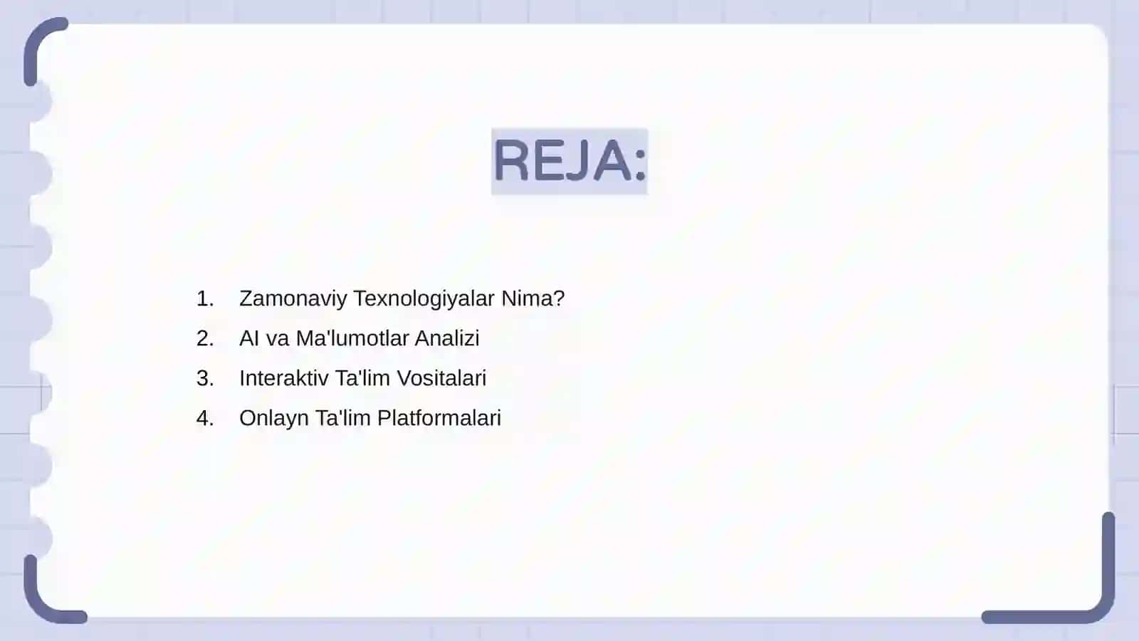 Zamonaviy Texnologiyalar 2