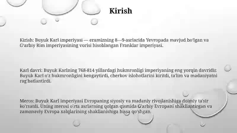 Buyuk Karl Imperiyasi 2