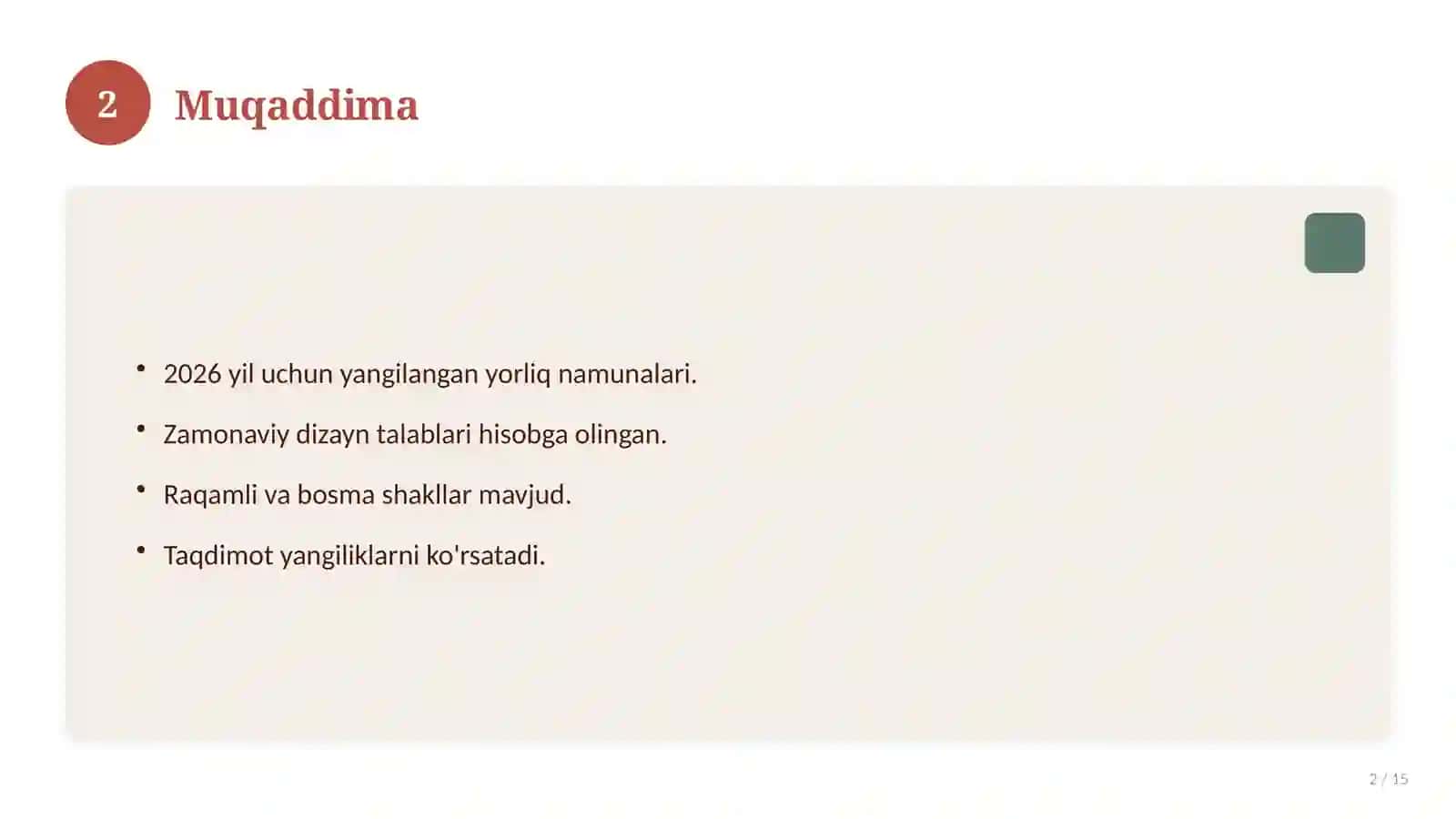 Faxriy yorliq o'quvchilar uchun — 2026 yil 2
