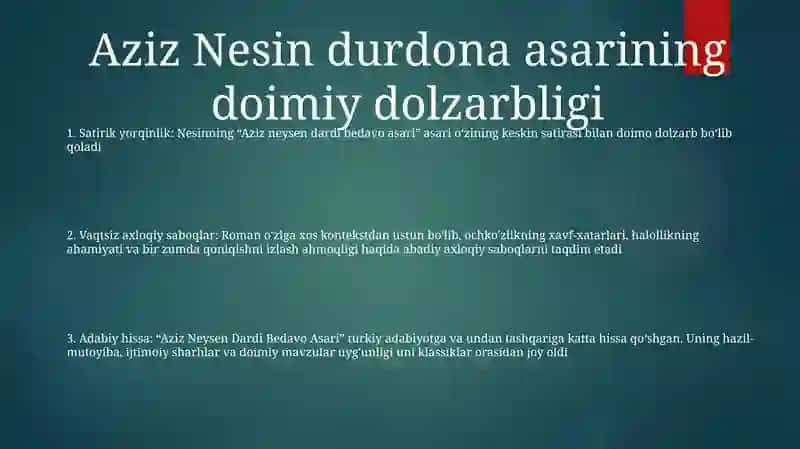 Aziz Neysen Dardi Bedavo Asari 2