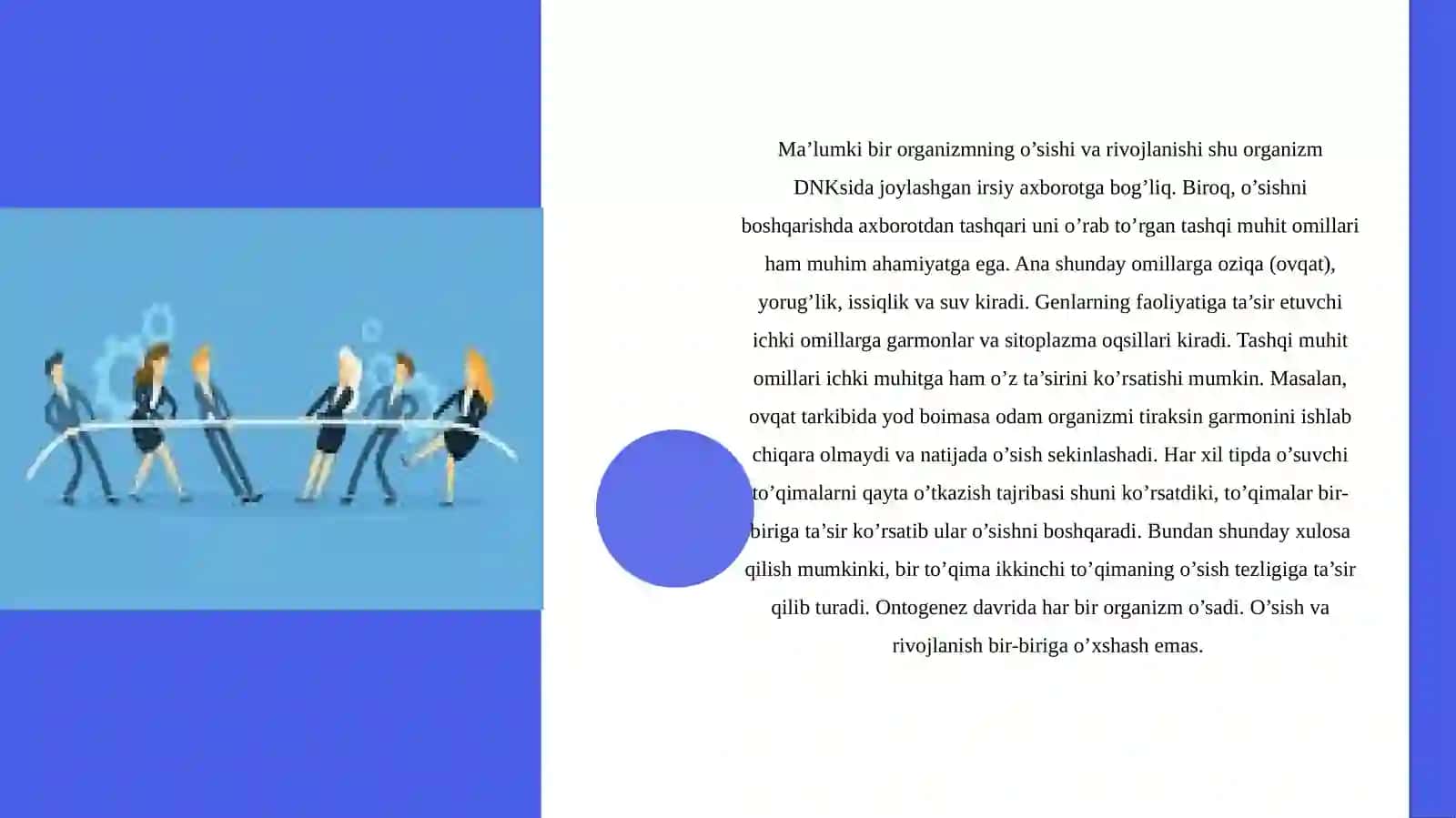 Oʻsish va rivojlanishning umumiy qonuniyatlari 2