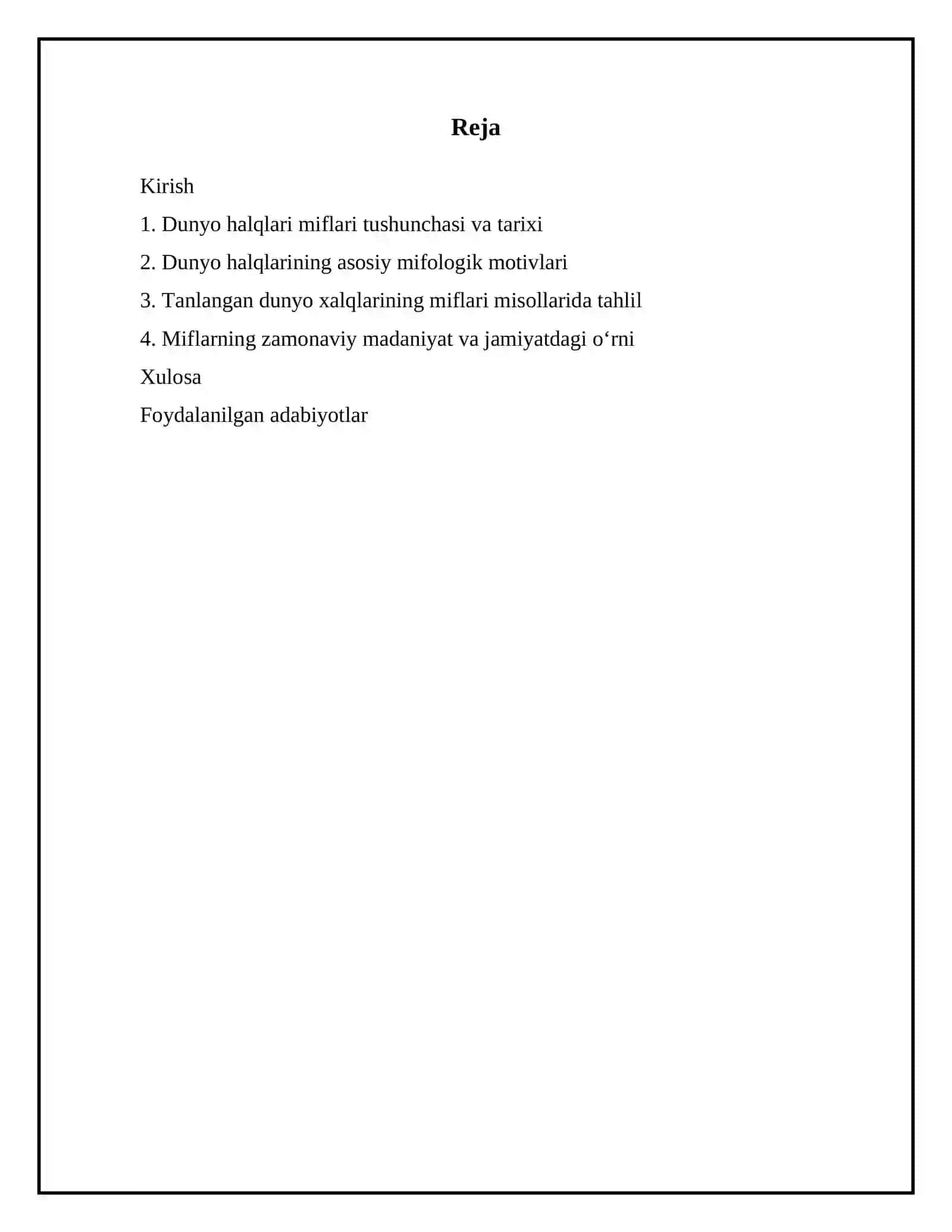 Dunyo halqlari miflari 2