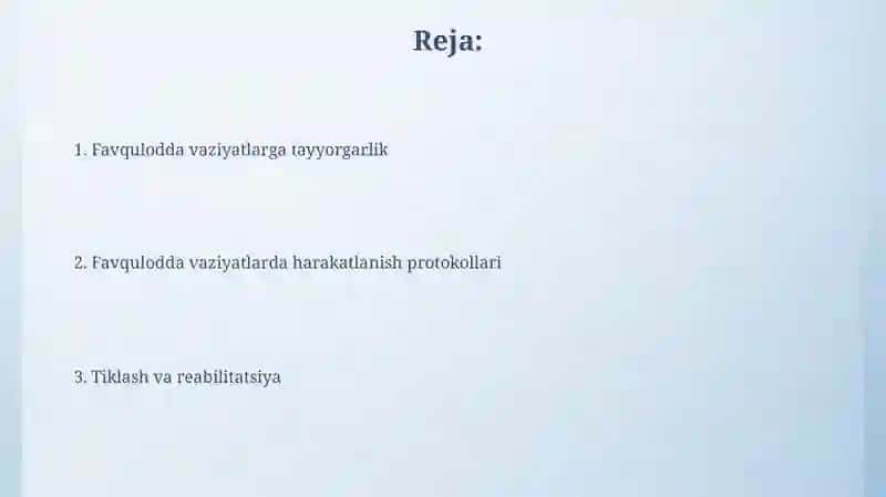 Favqulodda vaziyatlar 2