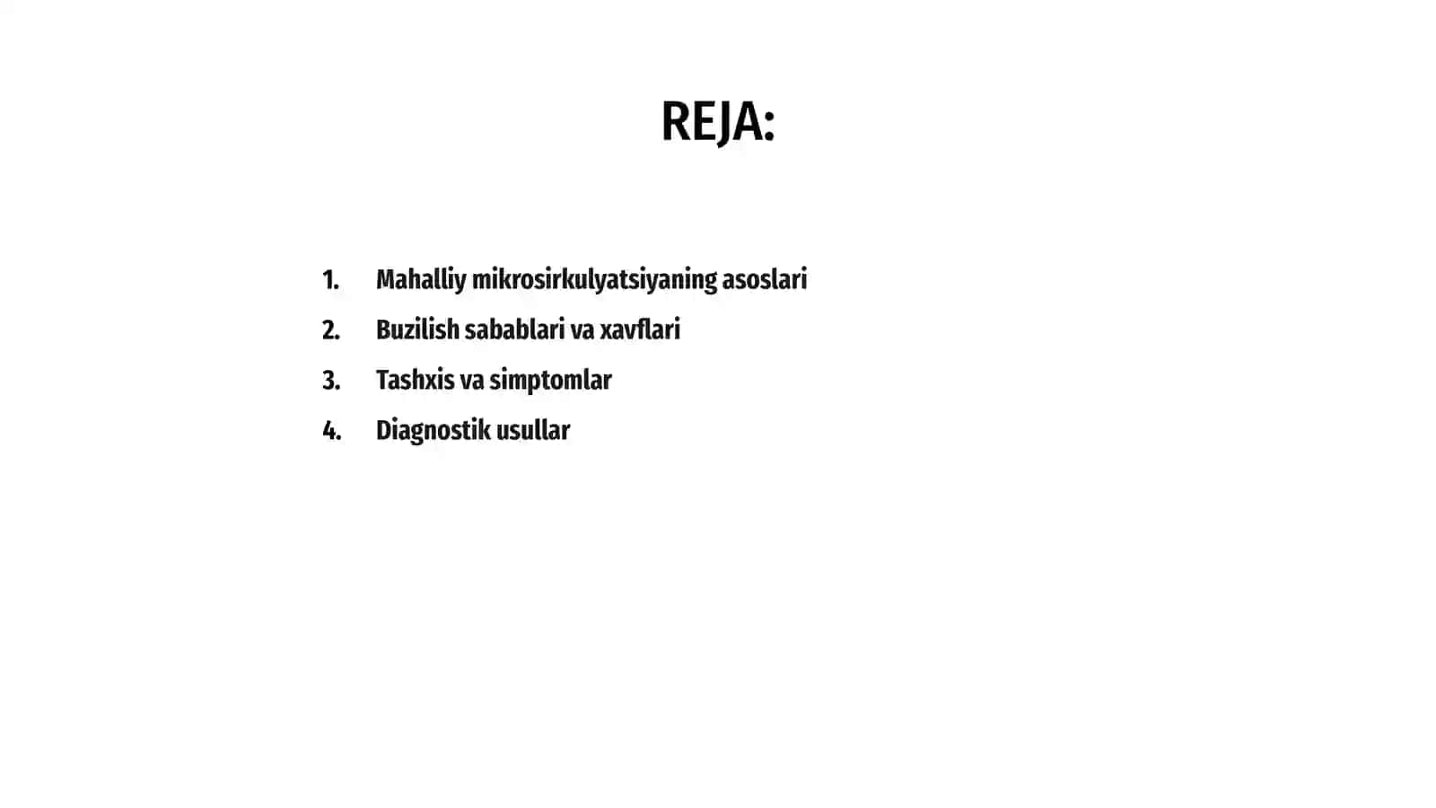 Regional mikrosirkulyatsiyaning buzilishi 2