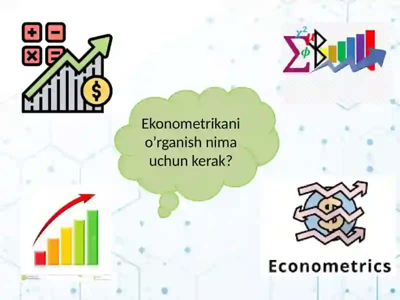 Ekonometrik modellashtirish asoslari 2