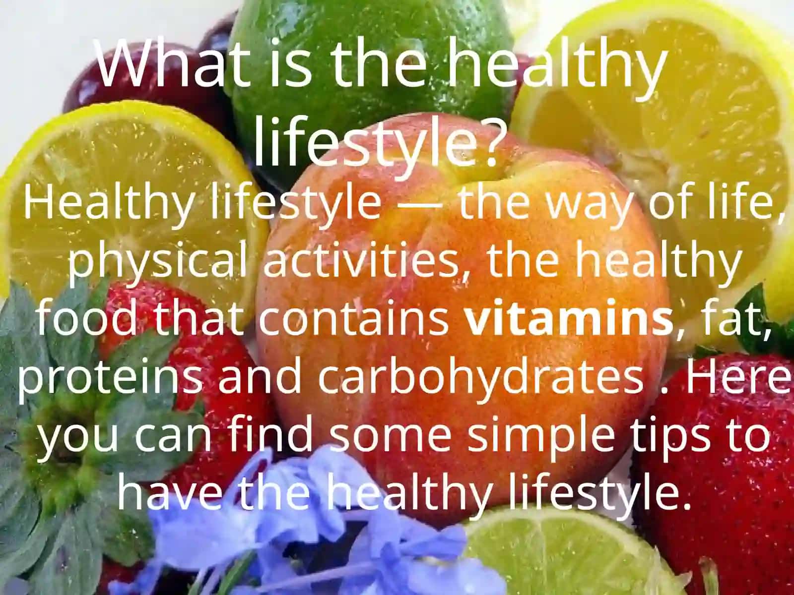 Healthy lifestyle 2