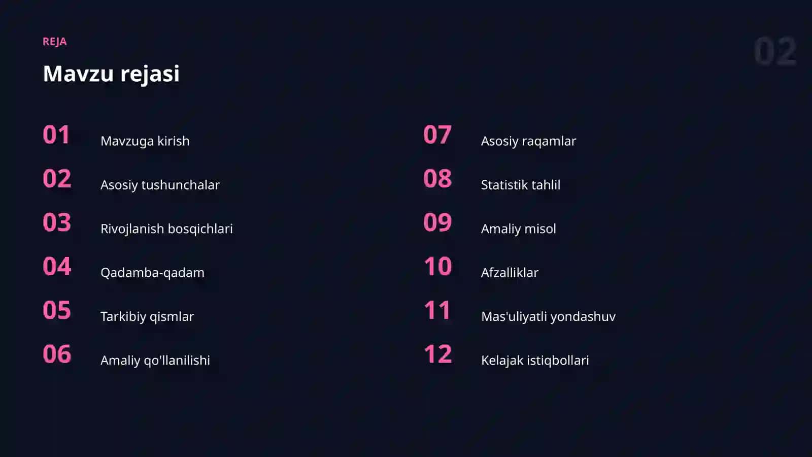 Datasetlar va ma'lumot 2