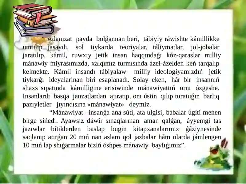 KITAPQUMARLÍQ HAQQÍNDA MAǴLÍWMAT. 2