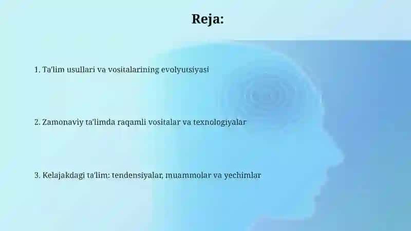Taʼlim metodlari va vositalari 2
