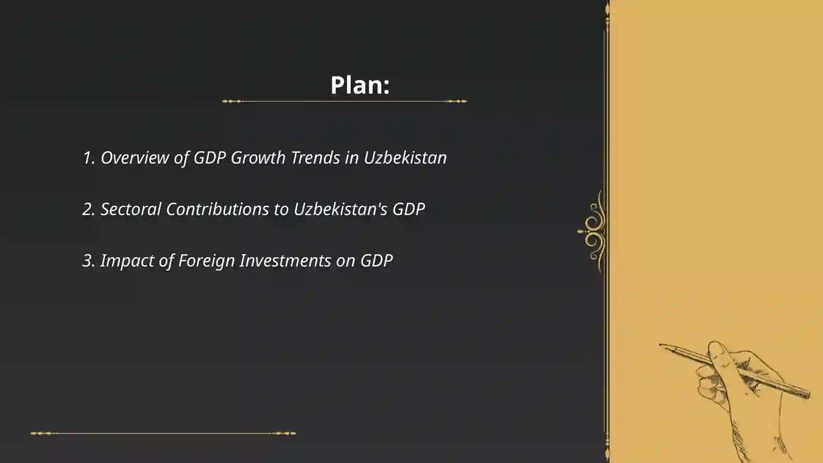 ECONOMIC INDICATORS OF GDP IN UZBEKISTAN 2