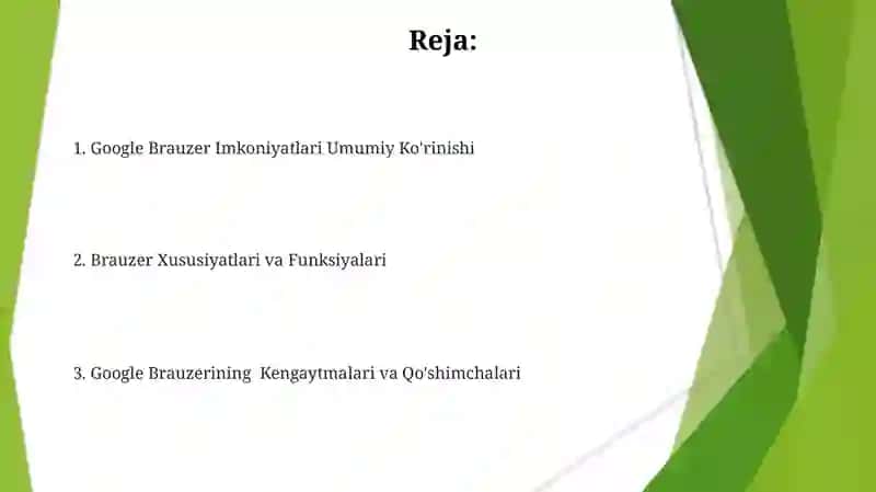 Google Brauzer Imkoniyatlari 2