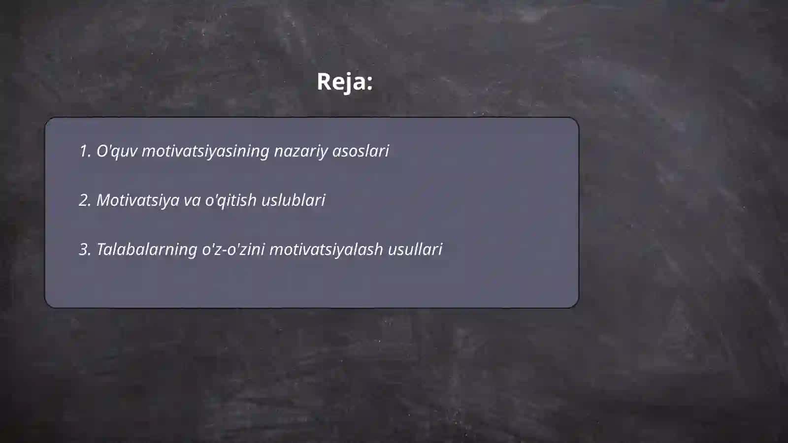O'quv motivatsiyasini o'rganish va uning shakillanishi 2