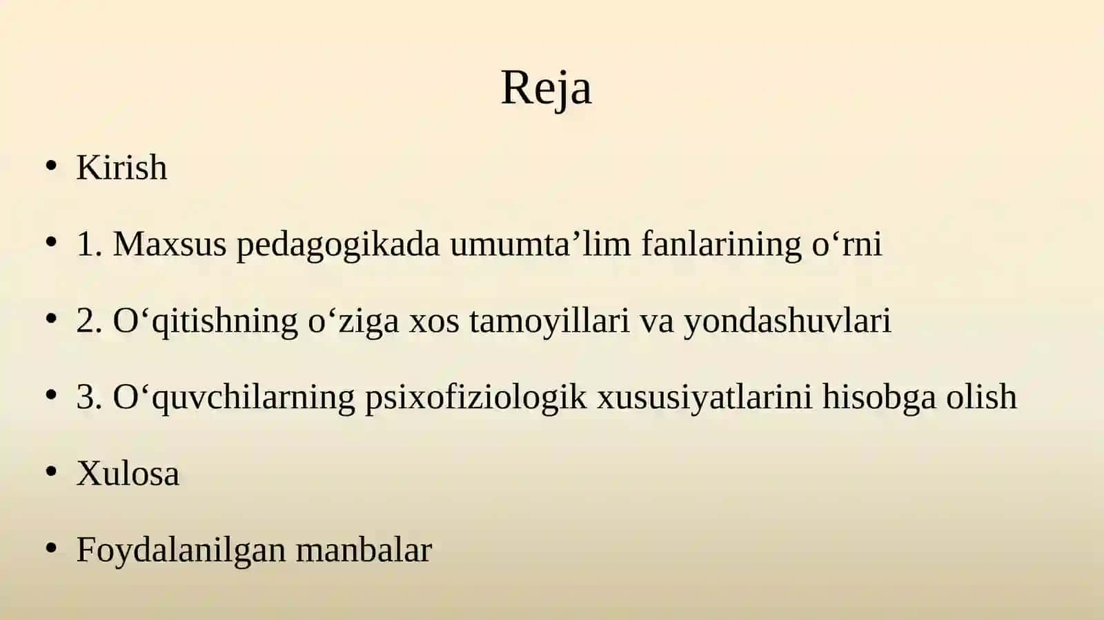 Umumtaʼlim fanlarini oʻqitishning oʻziga xosligi 2