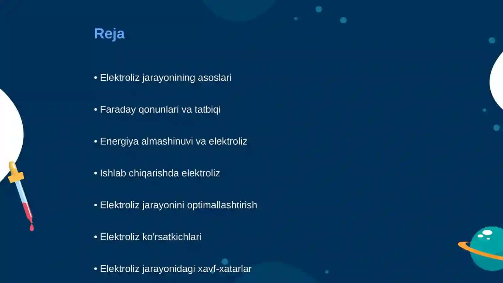 Elektroliz qonunlarini tekshirish 2