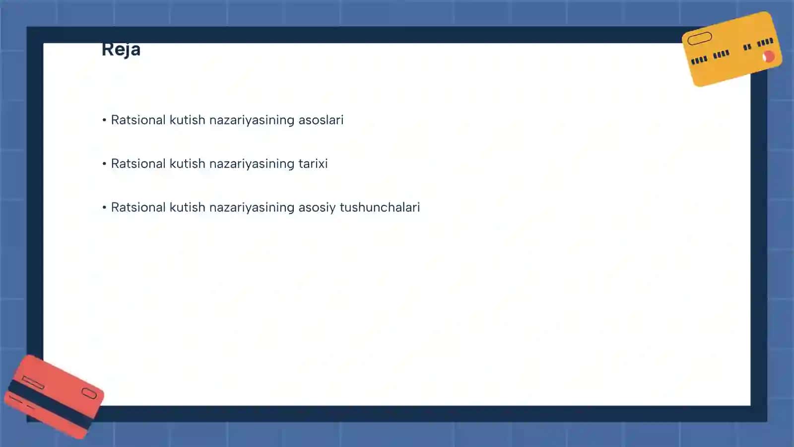 Ratsional kutish nazariyasi 2