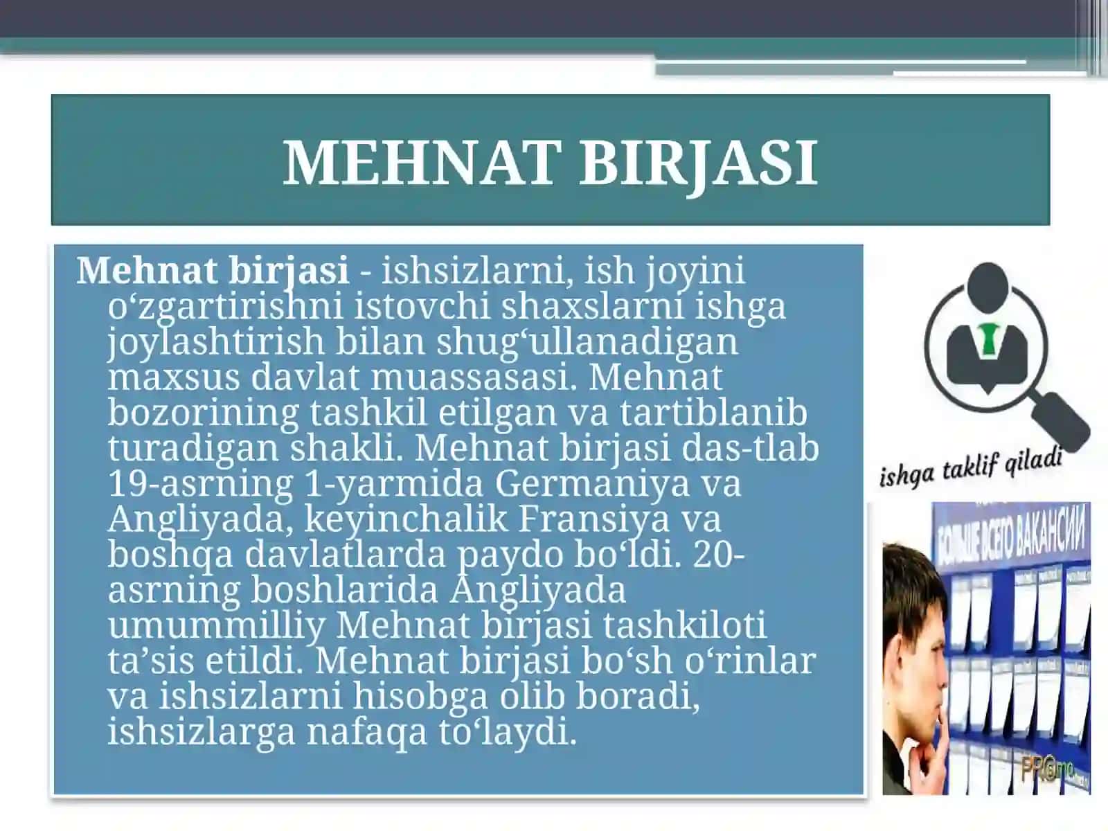 MEHNAT BIRJALARI VA KASABA UYUSHMALARI 2