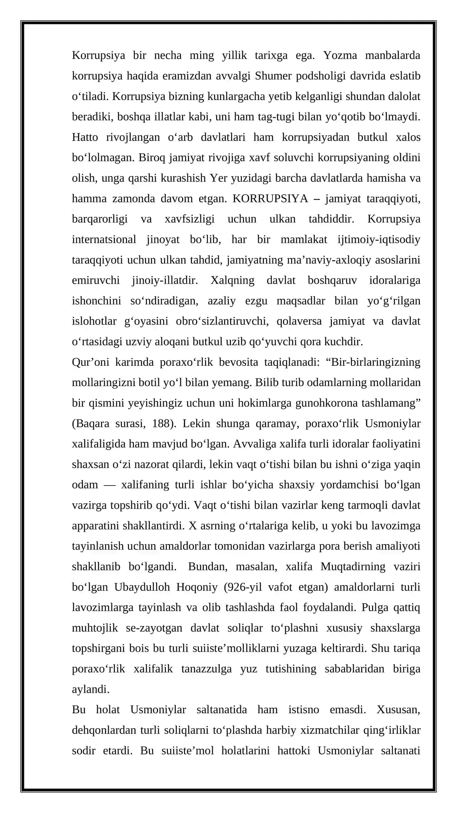Korrupsiya va uning evolyutsiyasi 2