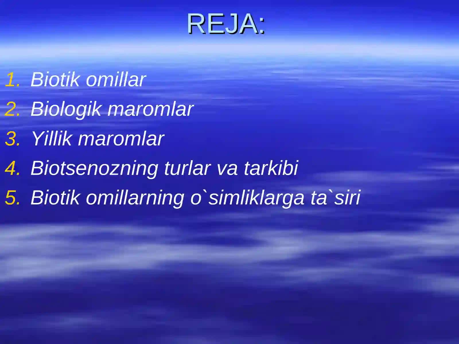 EKOTIZMDAGI BIOTIK MUNOSABATLAR 2