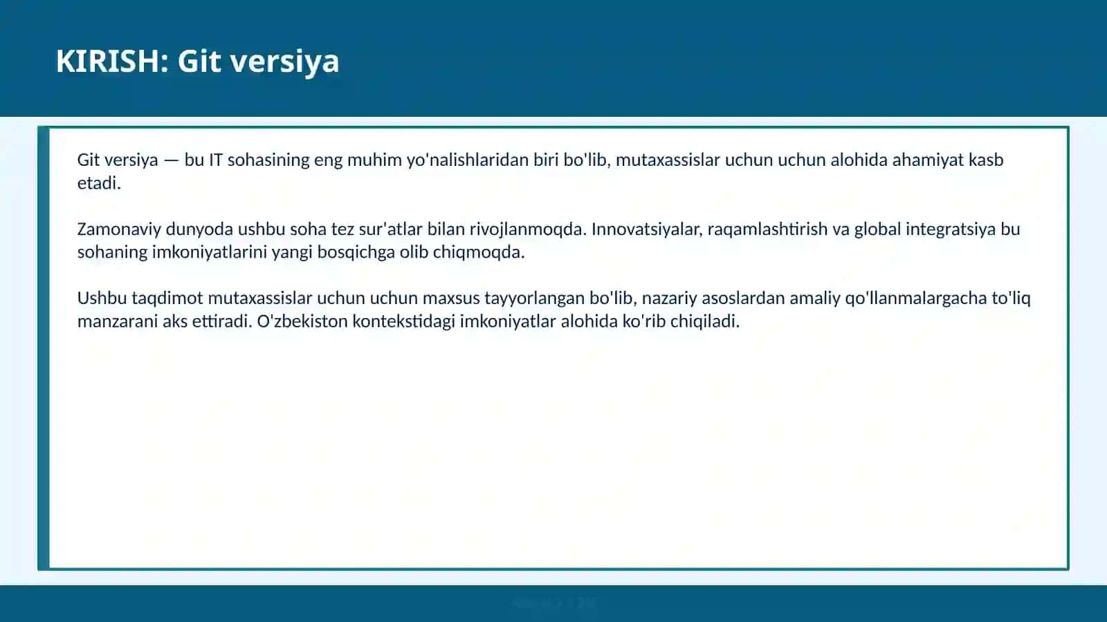 Git versiya 2