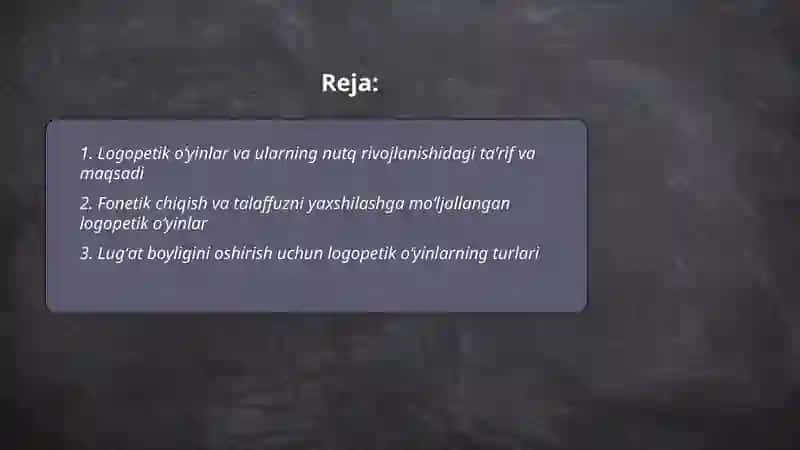Logopetik oʻyinlar 2
