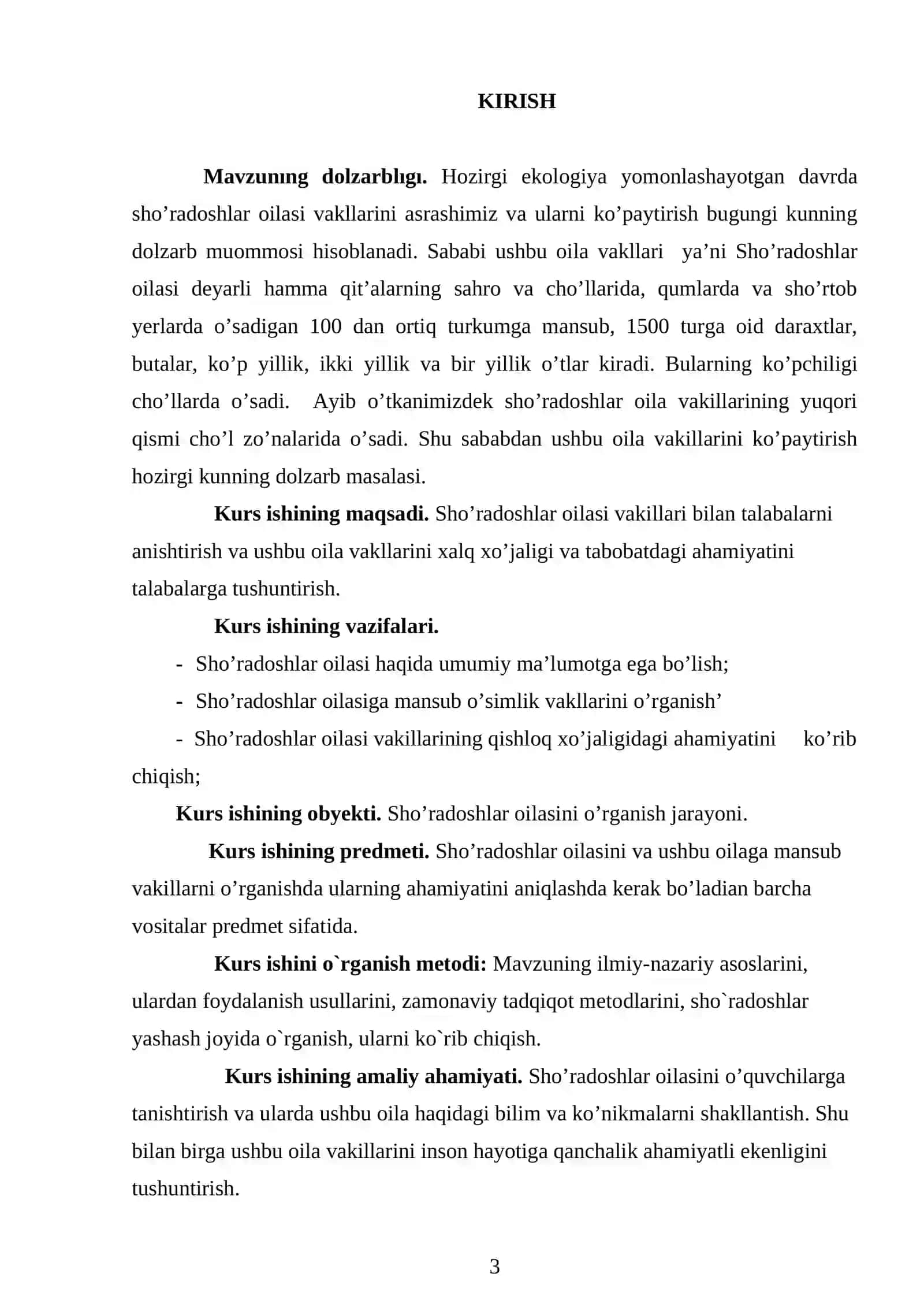 SHO'RADOSHLAR OILASI 2