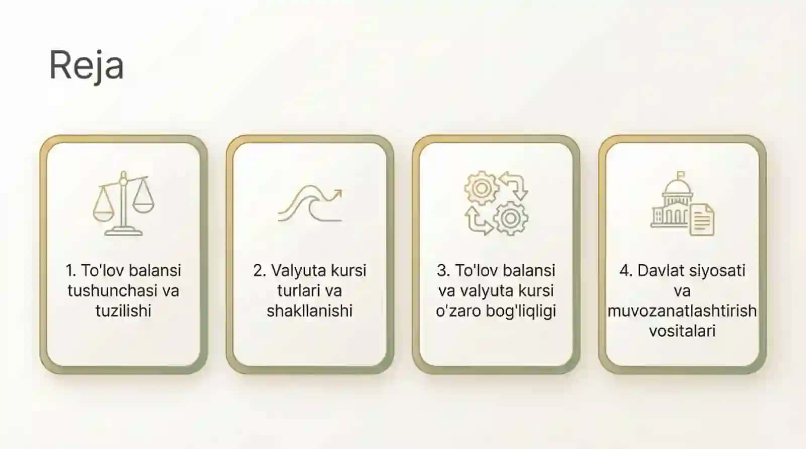 Toʻlov balansi va valyuta kursi 2