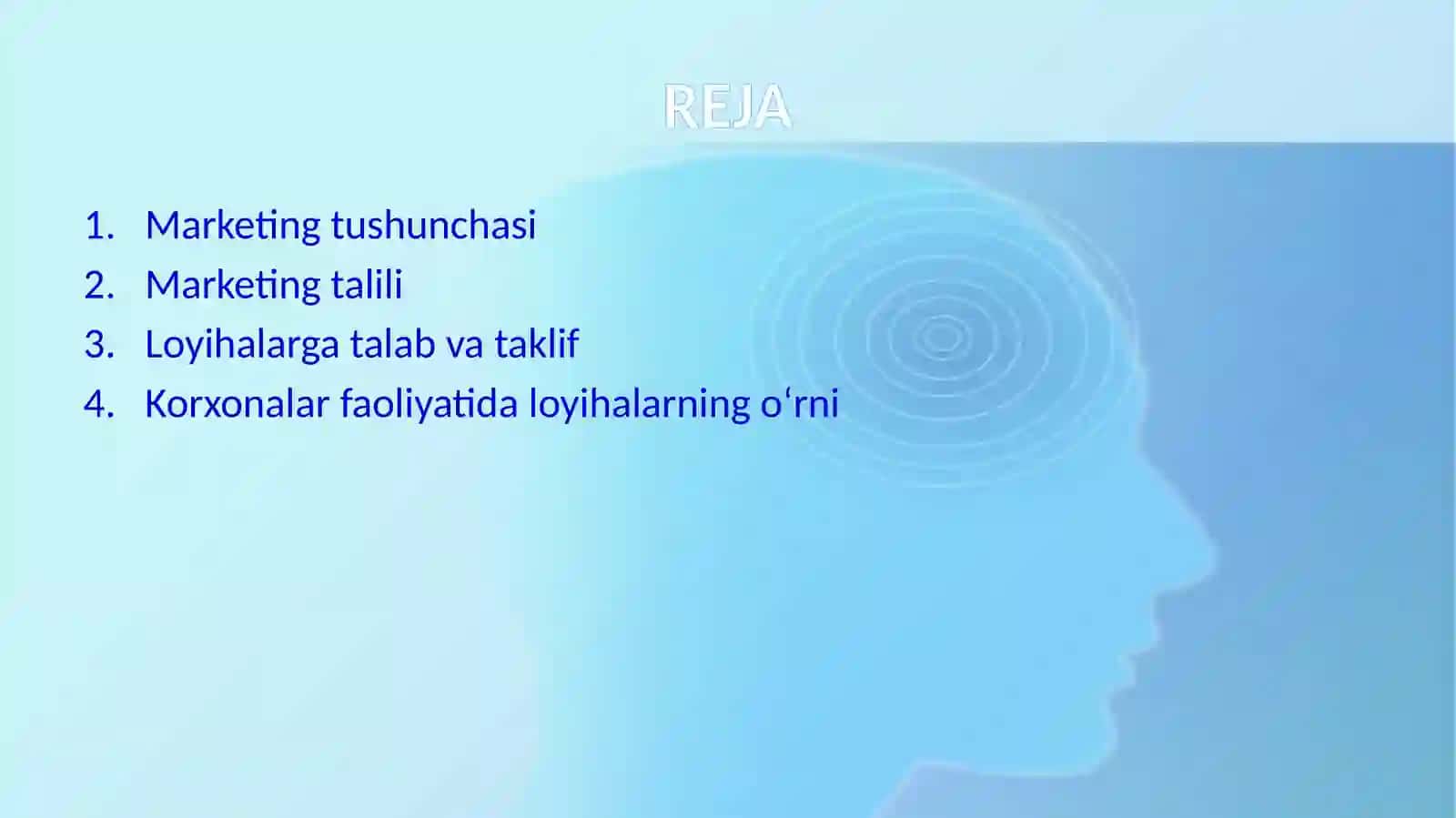 LOYIHALARNING MARKETING TAHLILI 2